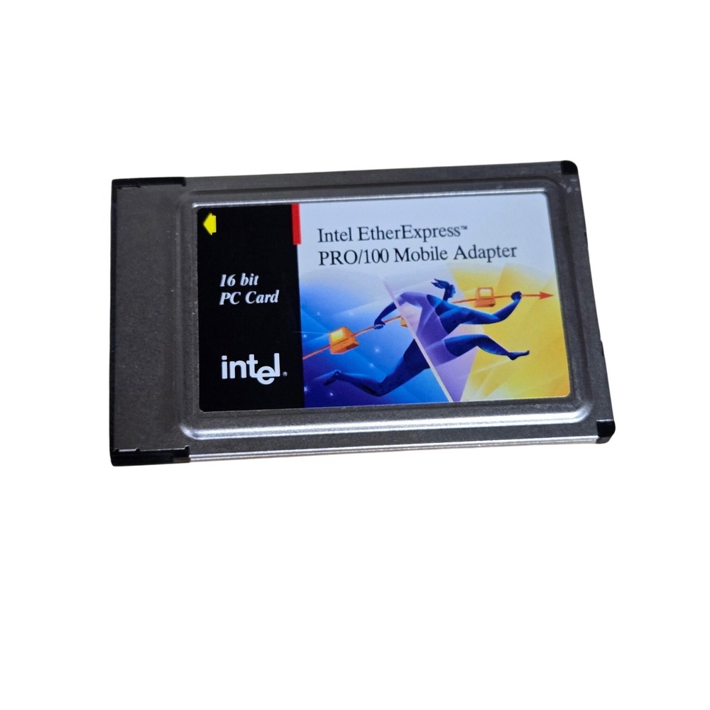 Intel PRO/100 MBLA1600 EtherExpres Mobile Adapter 16-bit PC Card Untested